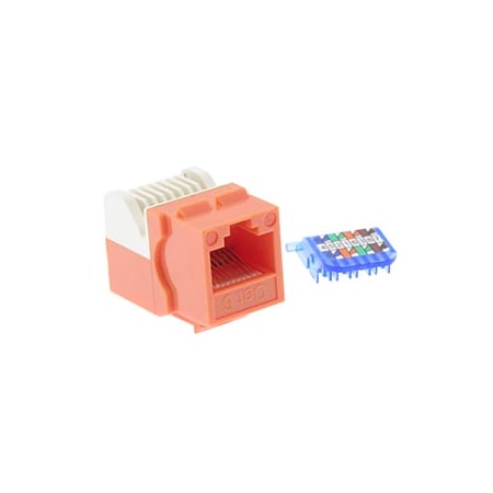 Bestlink Netware CAT6 Tool Less Keystone Jack- Orange 101707OR